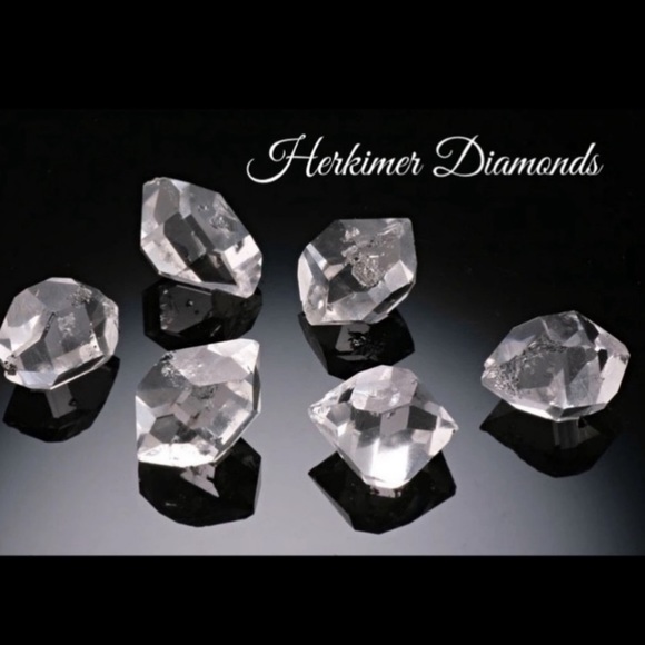 3 big Genuine herkimer diamonds crystals stainless steel boho choker necklace - Picture 12 of 15